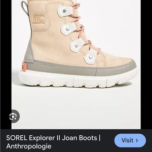 Sorel Explorer II Joan Boots - Tan and Gray